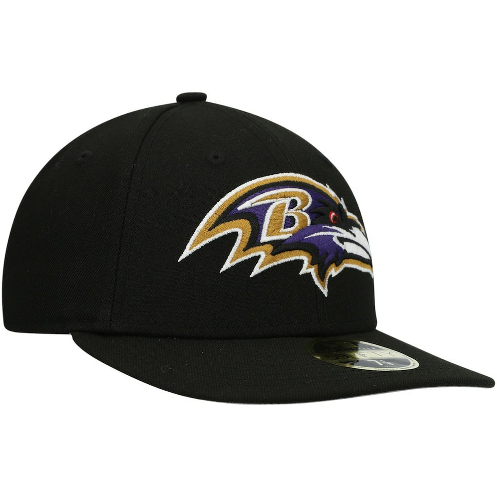Baltimore Ravens New Era Omaha Low Profile 59FIFTY Fitted Hat Black