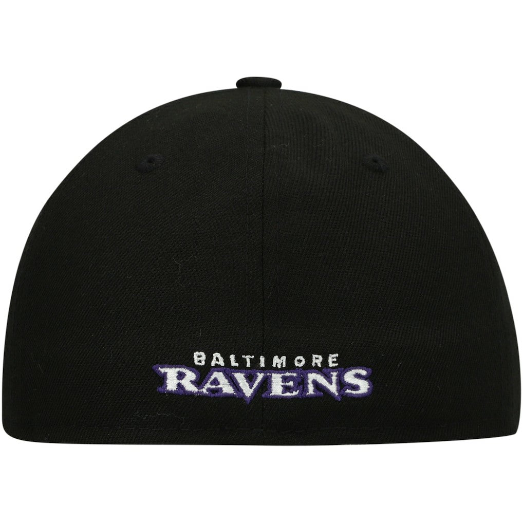 Baltimore Ravens New Era Omaha Low Profile 59FIFTY Fitted Hat Black