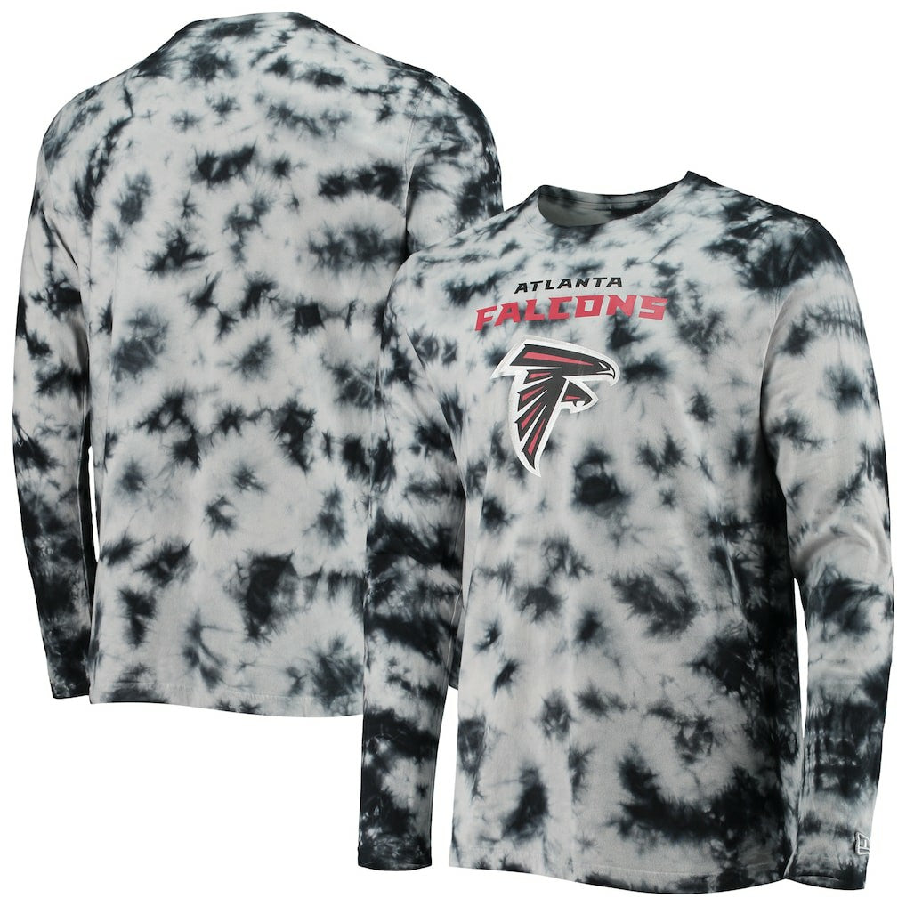 Atlanta Falcons New Era Tie-Dye Long Sleeve T-Shirt Black