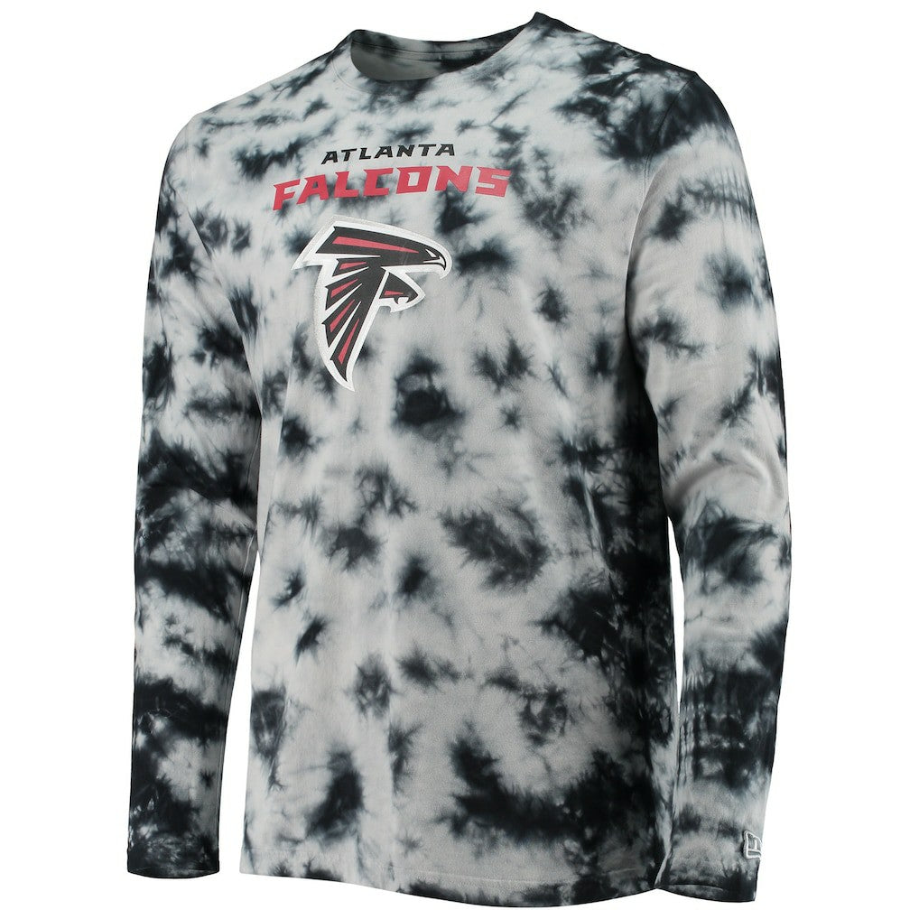 Atlanta Falcons New Era Tie-Dye Long Sleeve T-Shirt Black
