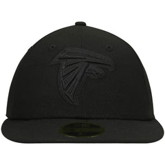 Atlanta Falcons New Era Black on Black Low Profile 59FIFTY II Fitted Hat Black