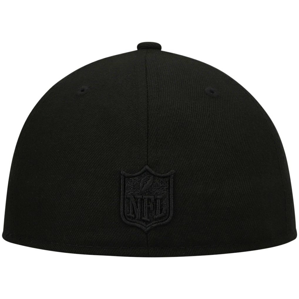 Atlanta Falcons New Era Black on Black Low Profile 59FIFTY II Fitted Hat Black