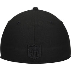 Detroit Lions New Era Black on Black Low Profile 59FIFTY II Fitted Hat Black