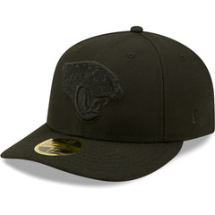 Jacksonville Jaguars New Era Black on Black Low Profile 59FIFTY II Fitted Hat Black
