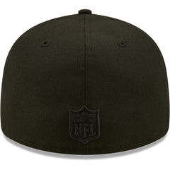 Jacksonville Jaguars New Era Black on Black Low Profile 59FIFTY II Fitted Hat Black