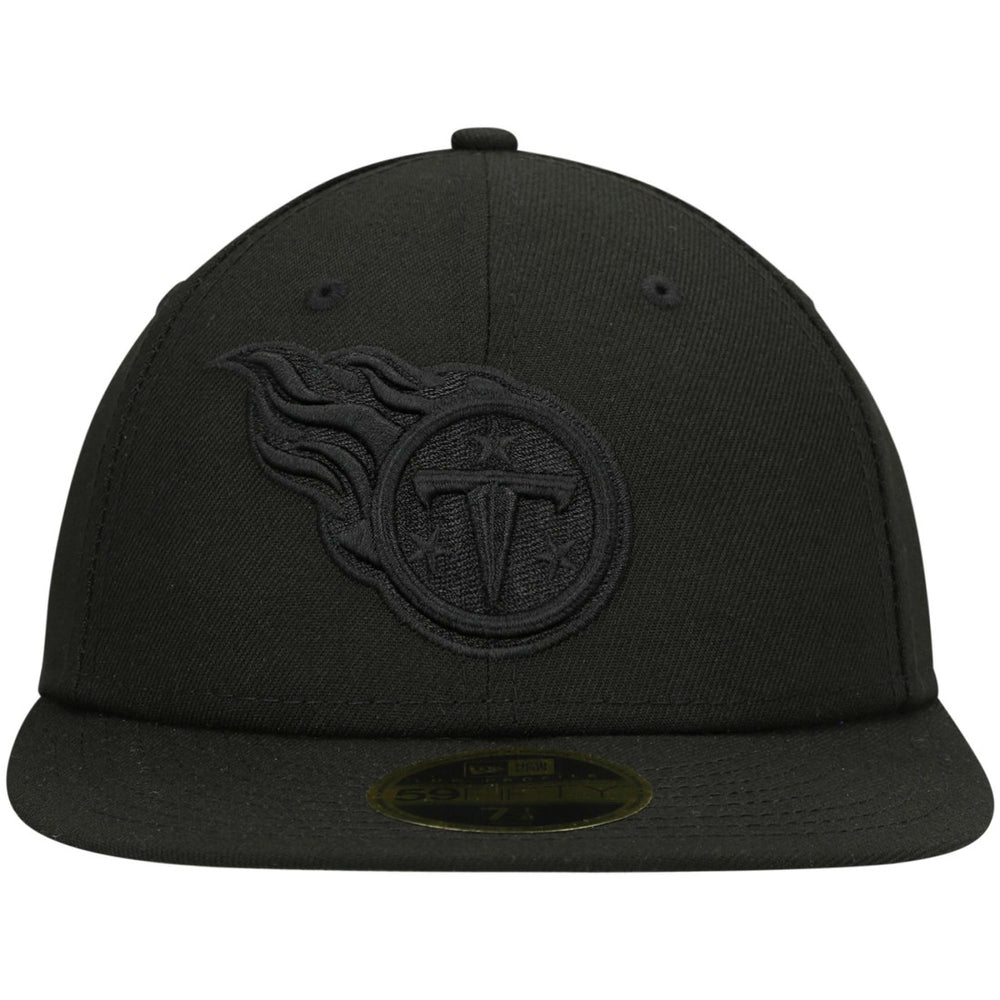 Tennessee Titans New Era Black on Black Low Profile 59FIFTY II Fitted Hat Black