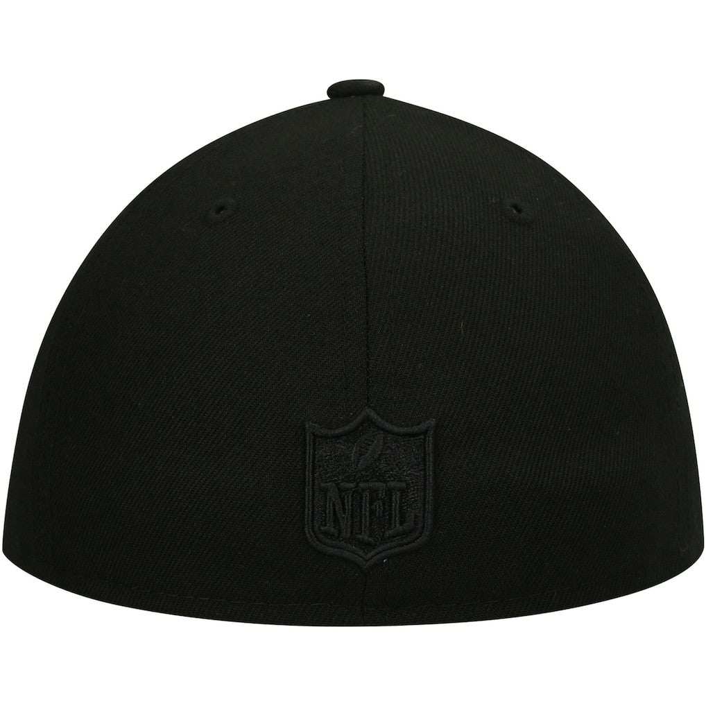 Baltimore Ravens New Era Black on Black Low Profile 59FIFTY II Fitted Hat Black