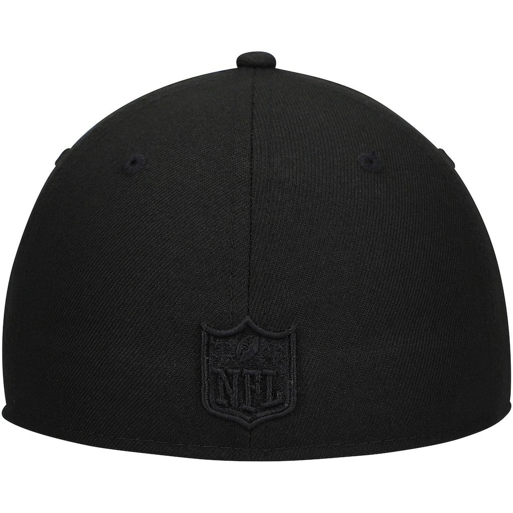 Cleveland Browns New Era Historic Logo Black on Black Low Profile 59FIFTY II Fitted Hat Black