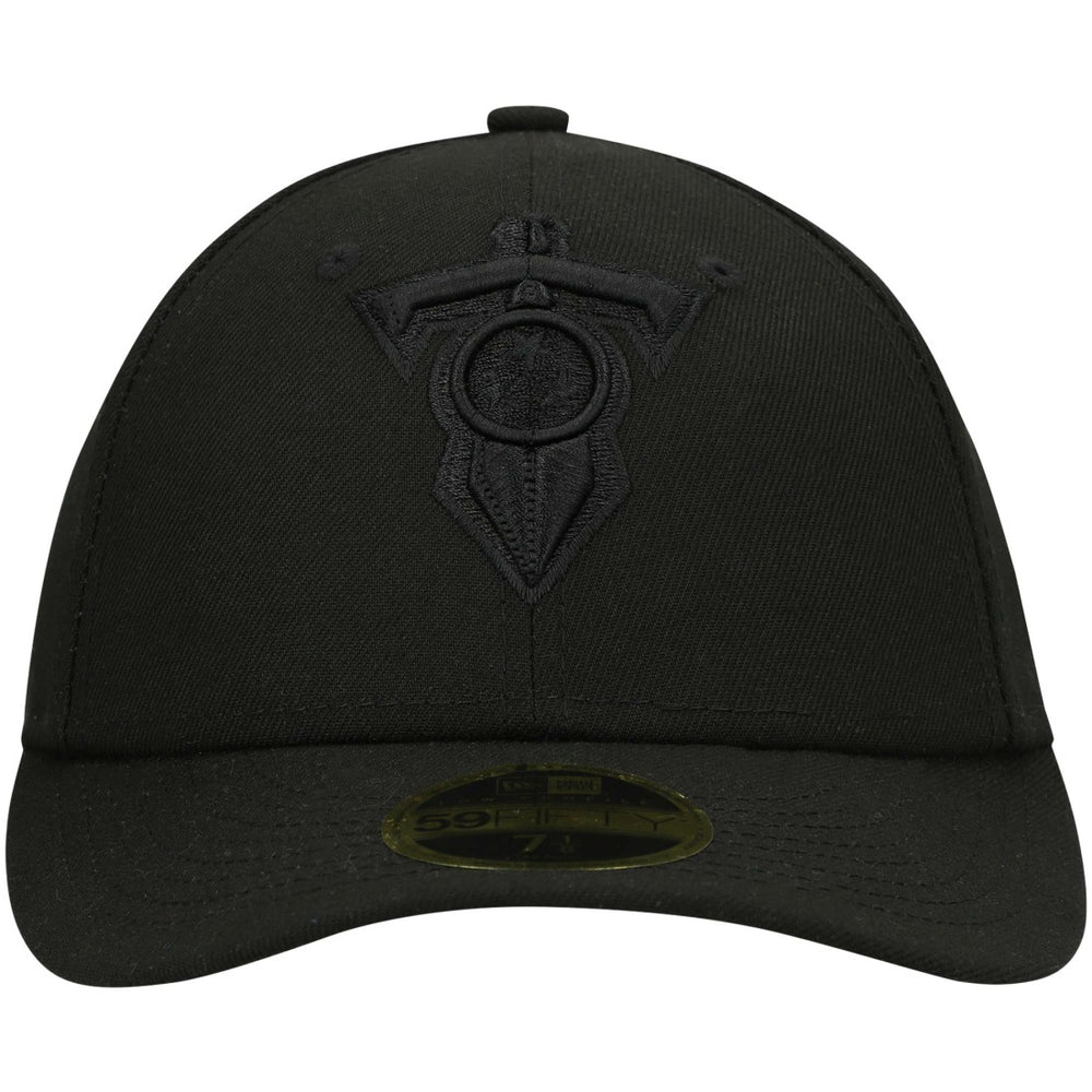 Tennessee Titans New Era Alternate Logo Black on Black Low Profile 59FIFTY II Fitted Hat Black