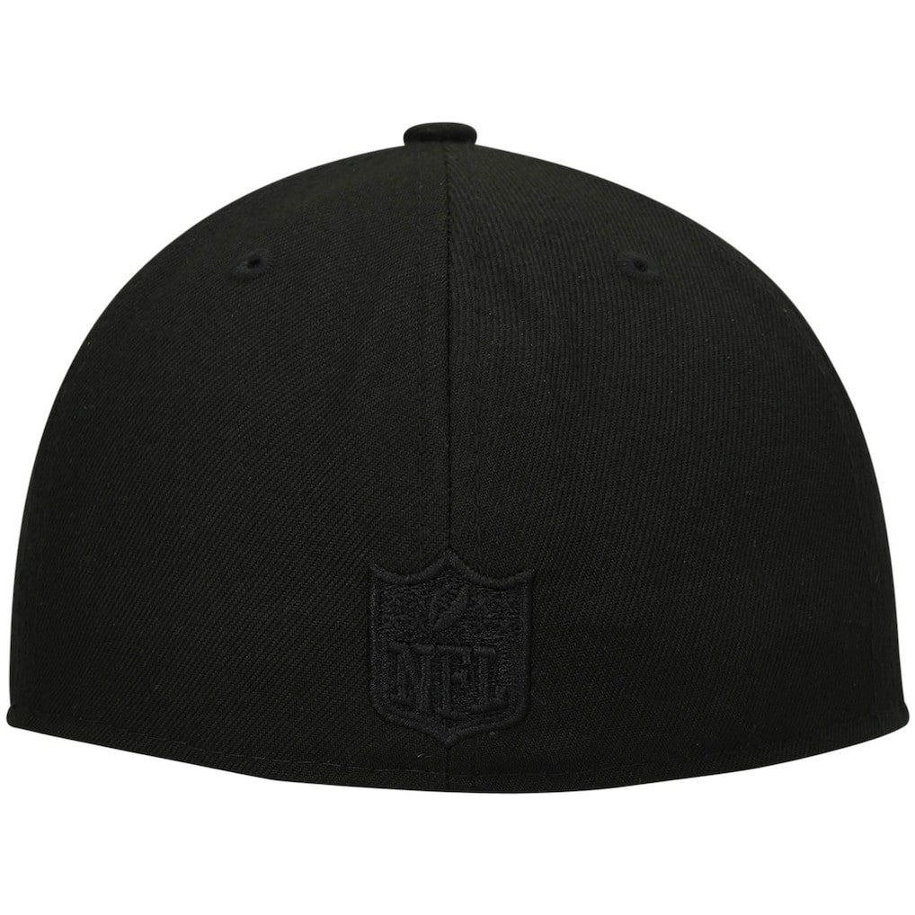 New Orleans Saints New Era Historic Logo Black on Black Low Profile 59FIFTY II Fitted Hat Black