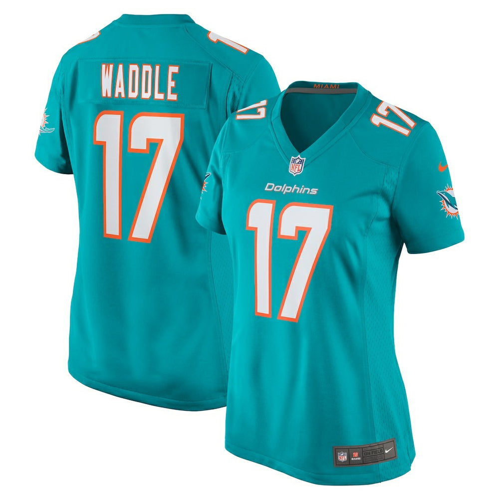 Nike Jaylen Waddle Miami Dolphins Women's Game Player Jersey Aqua