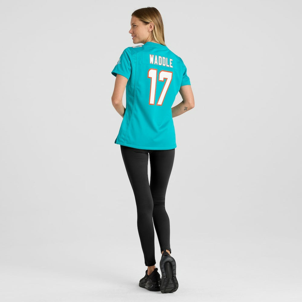 Nike Jaylen Waddle Miami Dolphins Women's Game Player Jersey Aqua