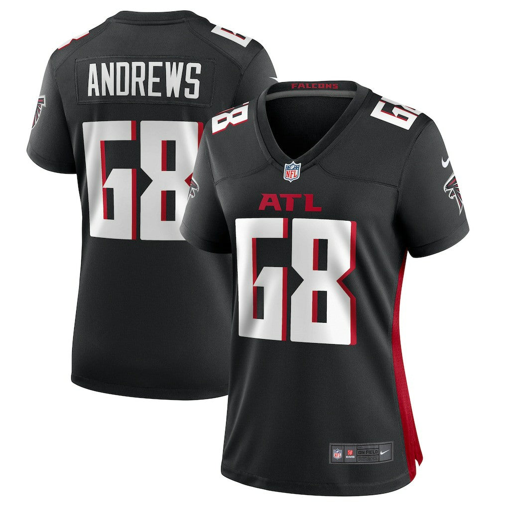 Nike Josh Andrews Atlanta Falcons Women's Game Player Jersey Black