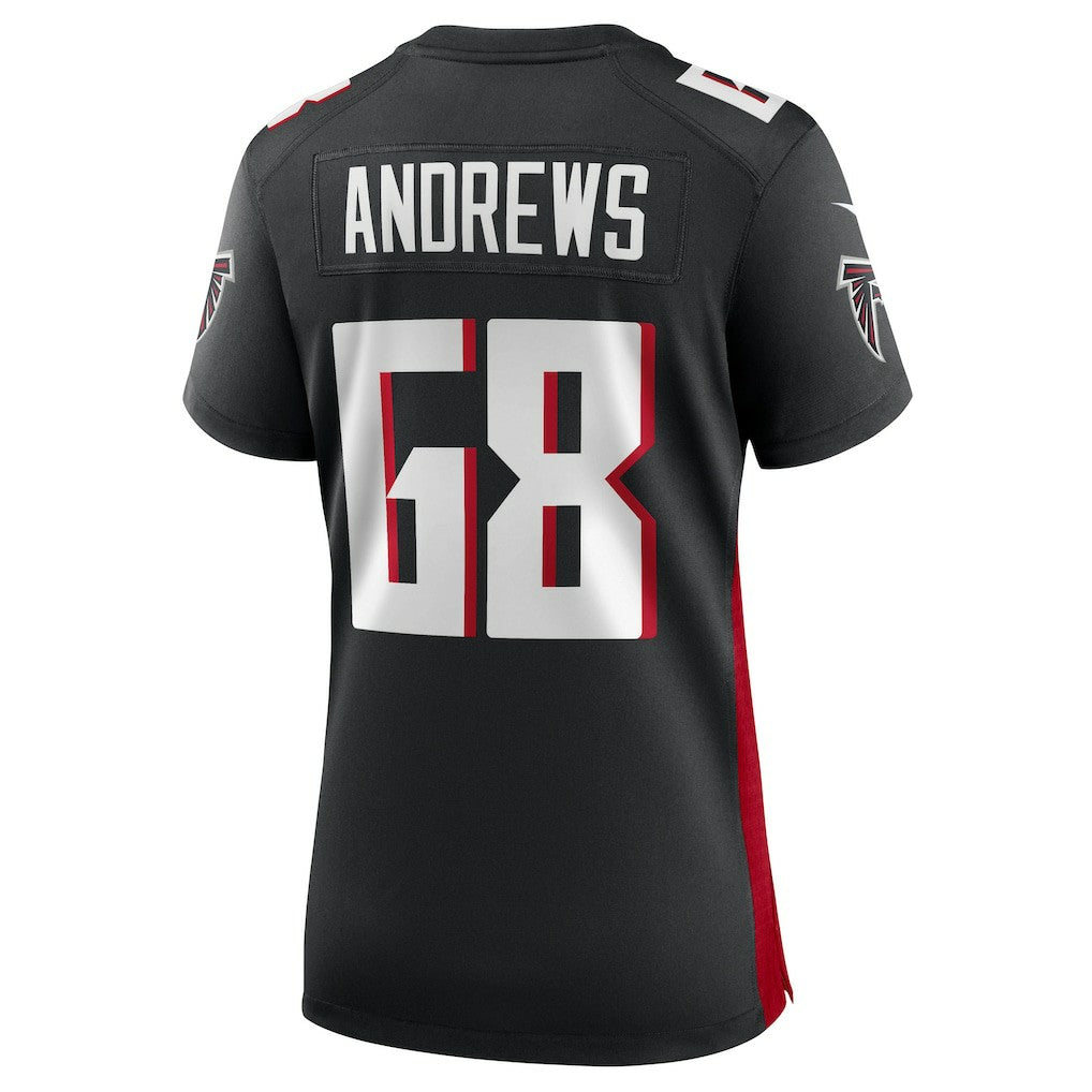 Nike Josh Andrews Atlanta Falcons Women's Game Player Jersey Black