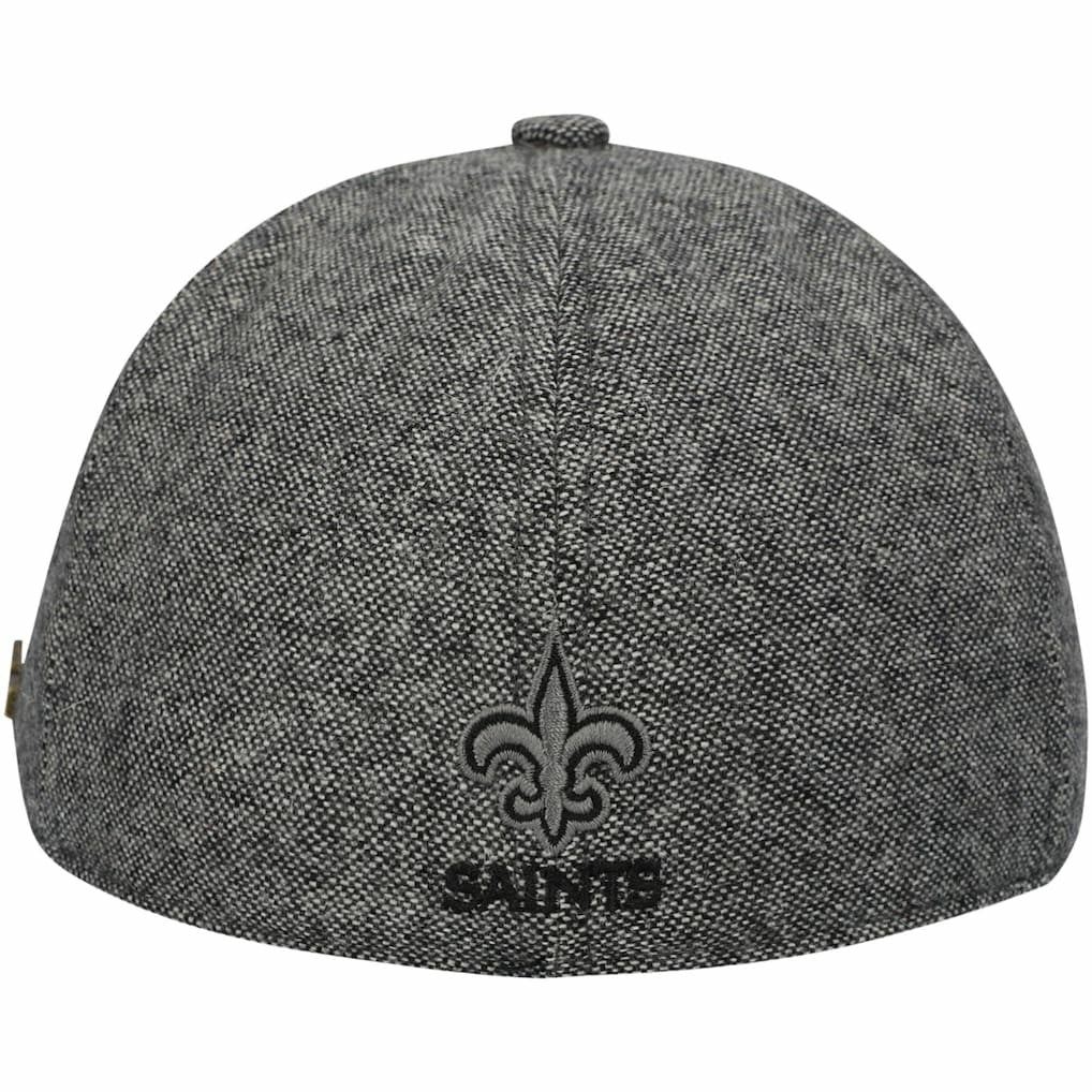 New Orleans Saints New Era Peaky Duckbill Fitted Hat Gray