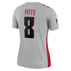 Nike Kyle Pitts Sr. Atlanta Falcons Women's Inverted Legend Player Performance Top Gray
