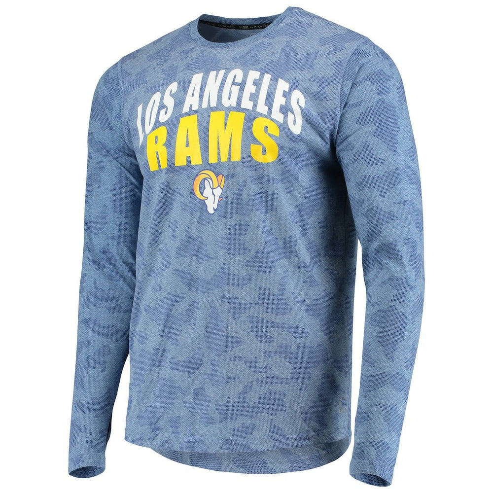 Los Angeles Rams MSX by Michael Strahan Camo Performance Long Sleeve T-Shirt Royal