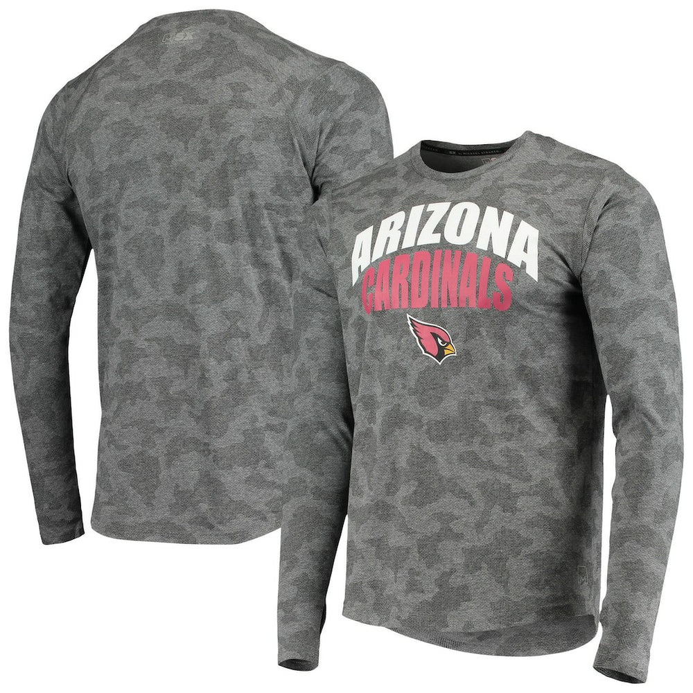 Arizona Cardinals MSX by Michael Strahan Camo Performance Long Sleeve T-Shirt Black