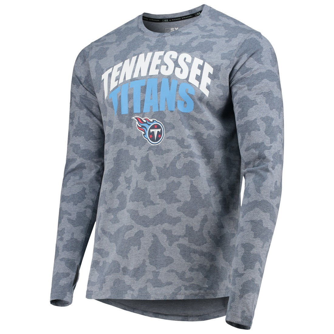Tennessee Titans MSX by Michael Strahan Camo Long Sleeve T-Shirt Navy