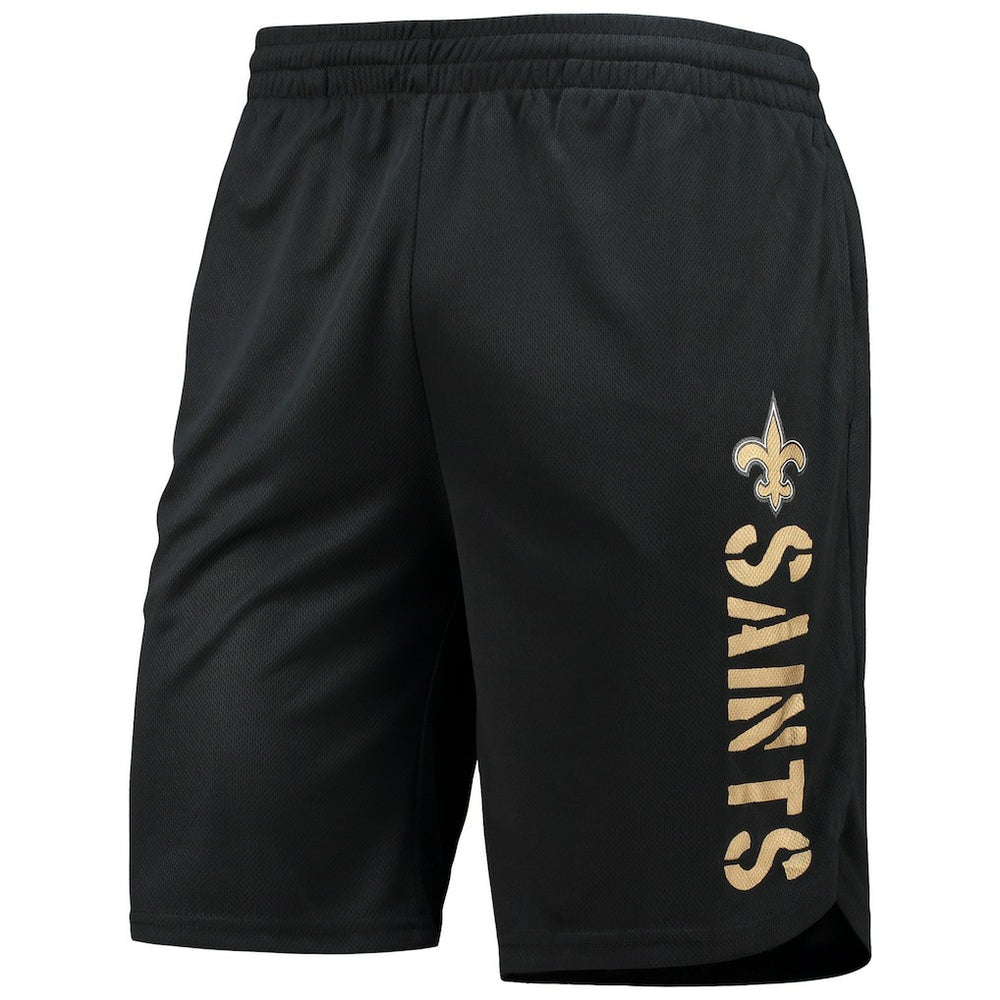 New Orleans Saints MSX by Michael Strahan Training Shorts Black