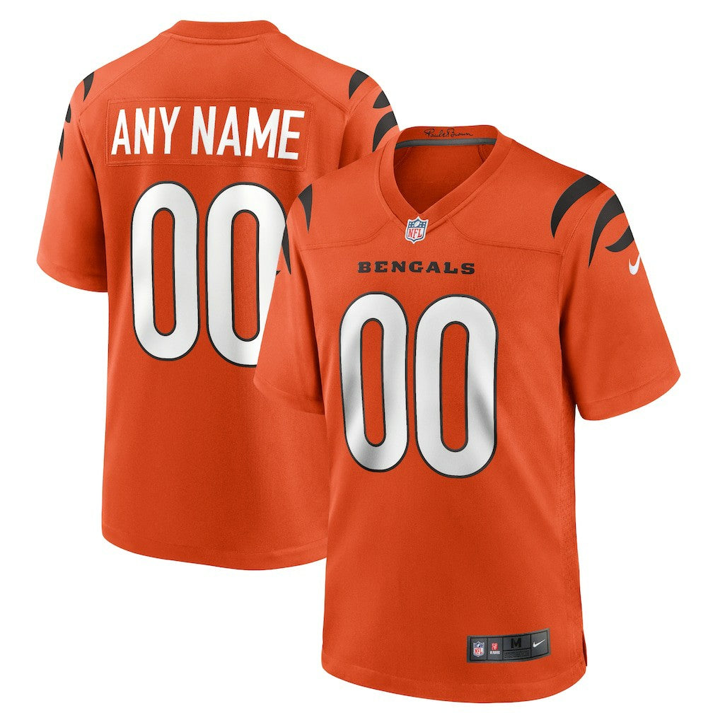 Nike Cincinnati Bengals Alternate Game Custom Jersey Orange