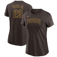 Fernando Tatis Jr. San Diego Padres Nike Women's Name & Number T-Shirt - Brown - Nike on Sale