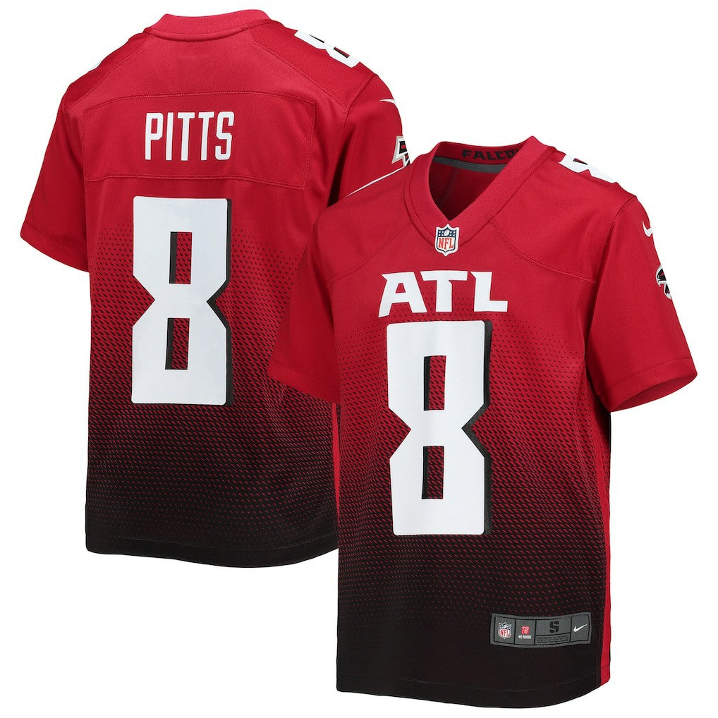 Nike Kyle Pitts Sr. Atlanta Falcons Youth Game Jersey Red