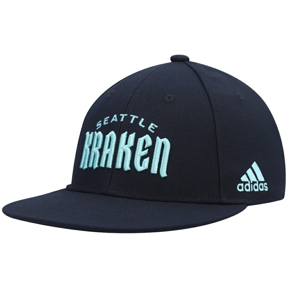 Seattle Kraken adidas Team Snapback Hat - Deep Sea Blue - NHL 4360152