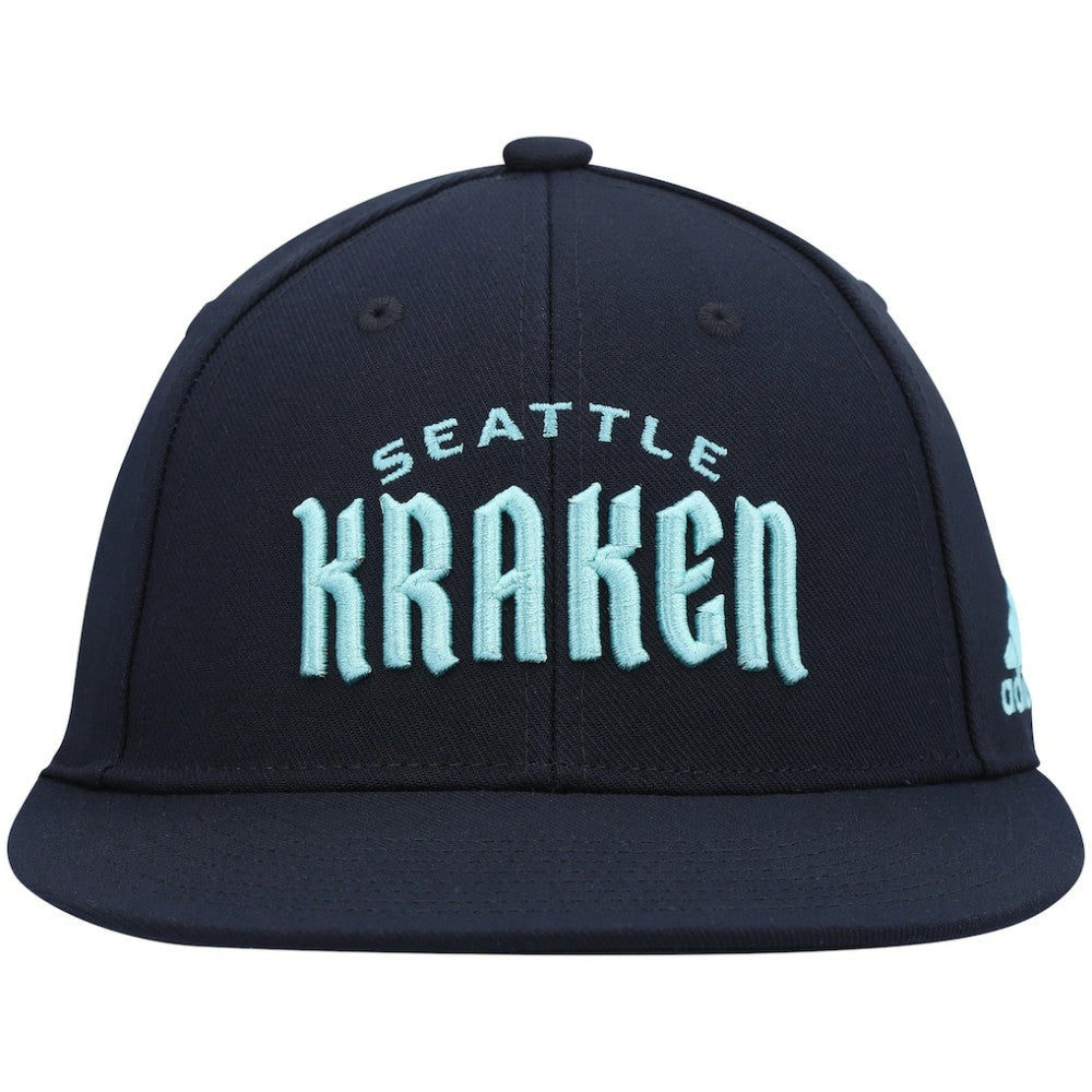Seattle Kraken adidas Team Snapback Hat - Deep Sea Blue - NHL 4360152