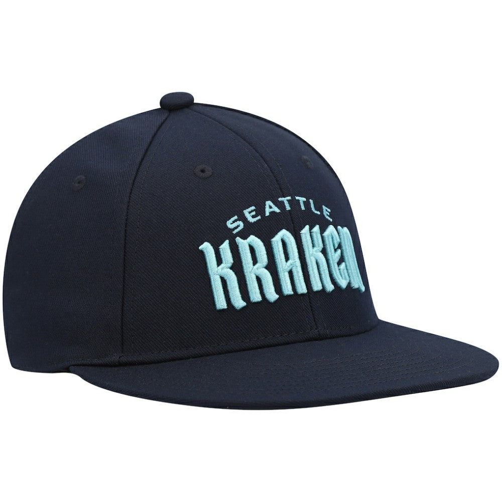 Seattle Kraken adidas Team Snapback Hat - Deep Sea Blue - NHL 4360152