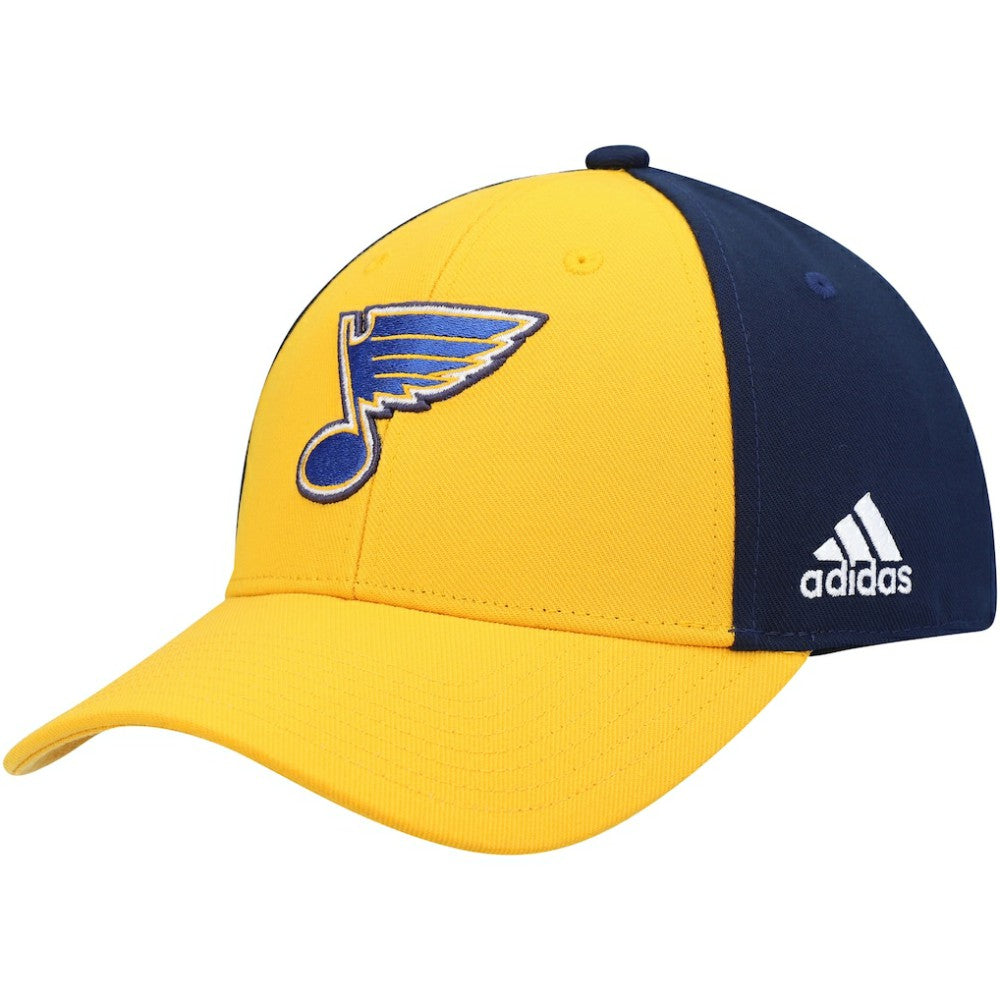 St. Louis Blues adidas Team Adjustable Hat - Gold/Navy - NHL 4360285