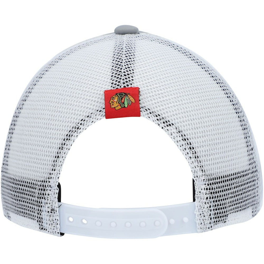 Chicago Blackhawks adidas Women's Foam Trucker Snapback Hat - Gray/White - NHL 4360295