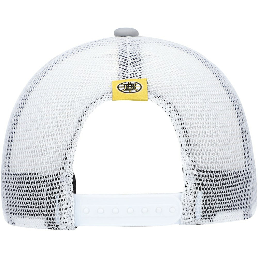 Boston Bruins adidas Women's Foam Trucker Snapback Hat - Gray/White - NHL 4360297