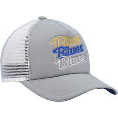 St. Louis Blues adidas Women's Foam Trucker Snapback Hat - Gray/White - NHL 4360315