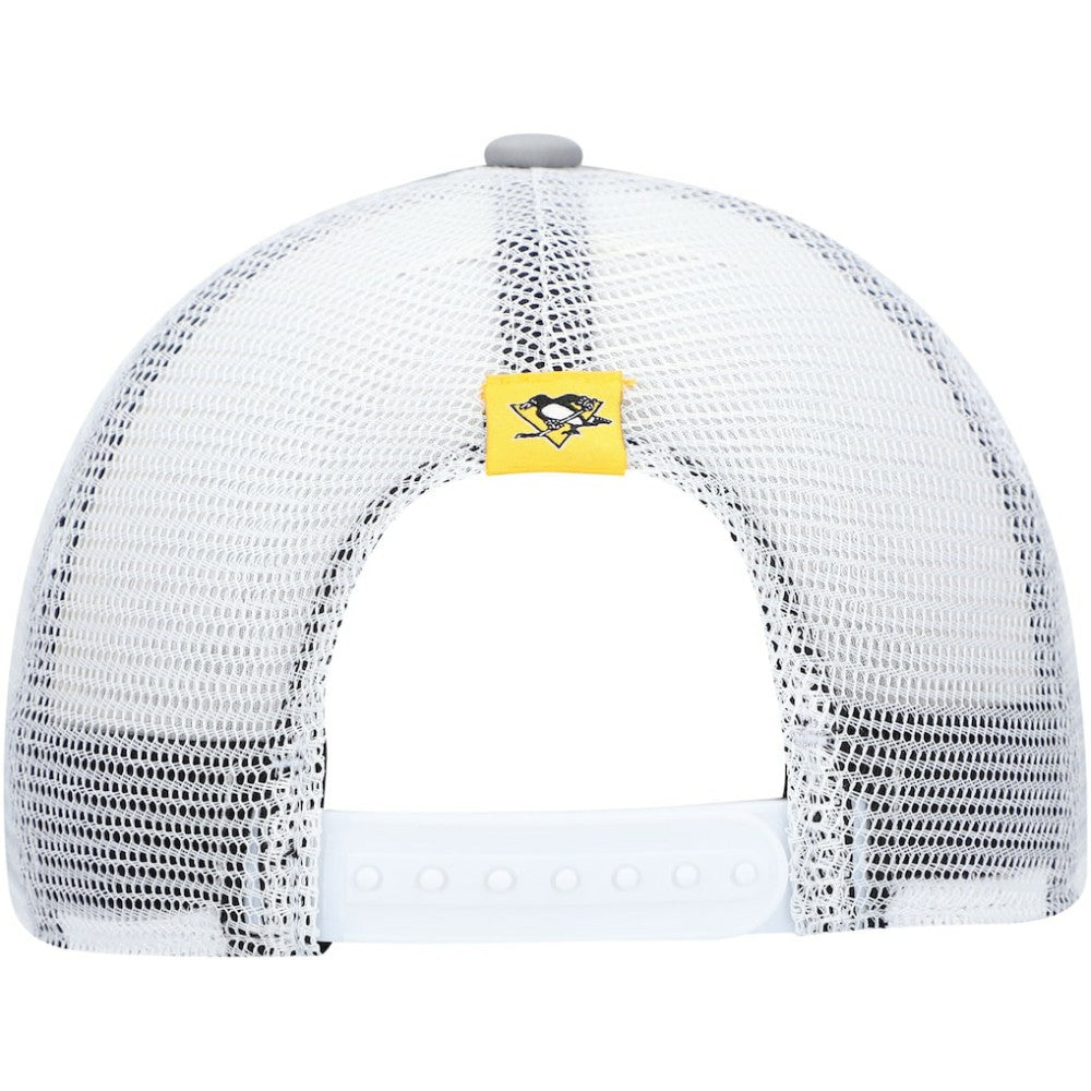 Pittsburgh Penguins adidas Women's Foam Trucker Snapback Hat - Gray/White - NHL 4360316
