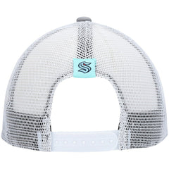 Seattle Kraken adidas Women's Foam Trucker Snapback Hat - Gray/White - NHL 4360323