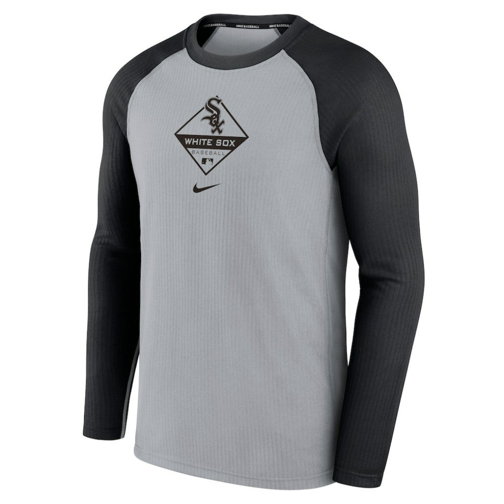 Chicago White Sox Nike Game Authentic Collection Performance Raglan Long Sleeve T-Shirt - Gray/Black - Nike on Sale