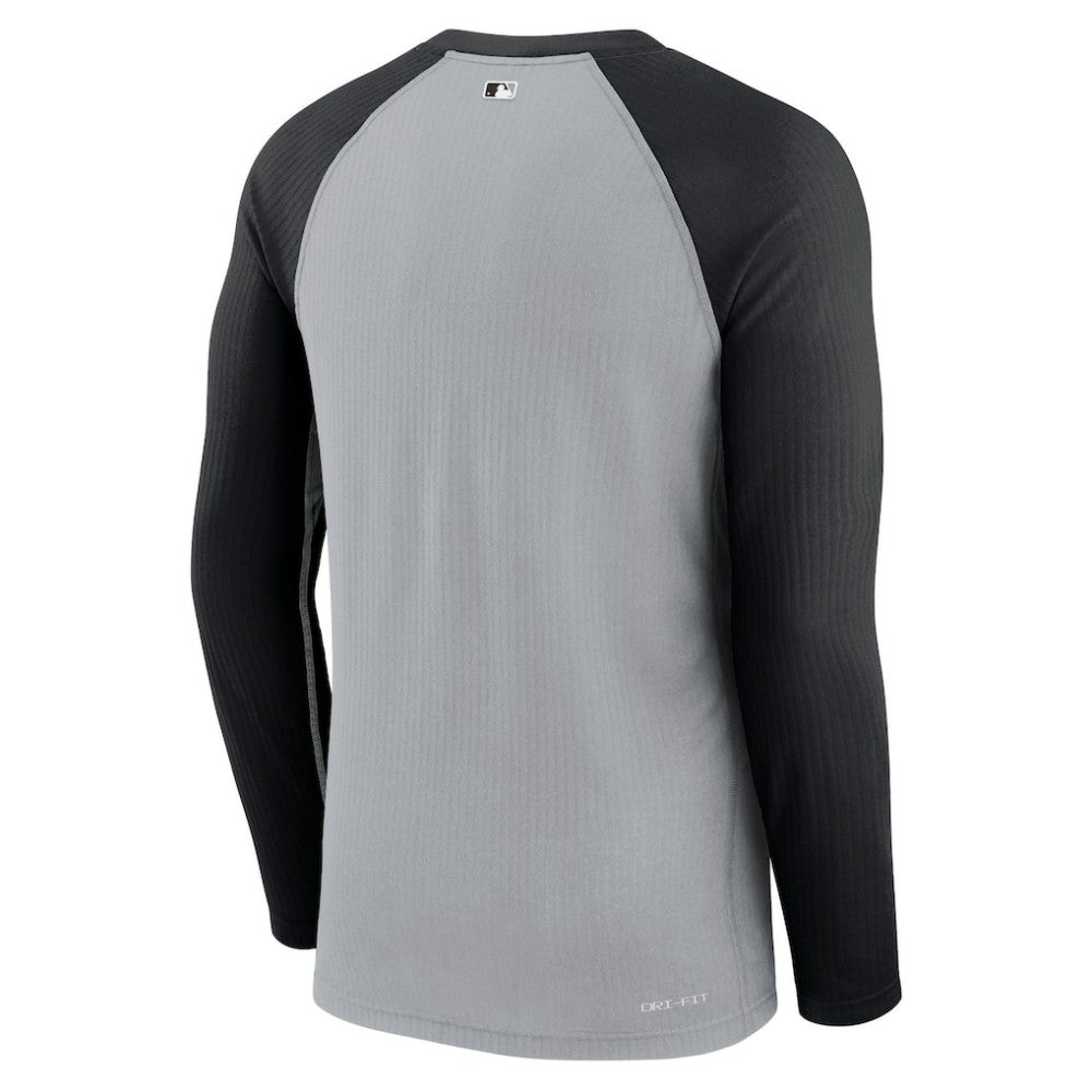 Chicago White Sox Nike Game Authentic Collection Performance Raglan Long Sleeve T-Shirt - Gray/Black - Nike on Sale