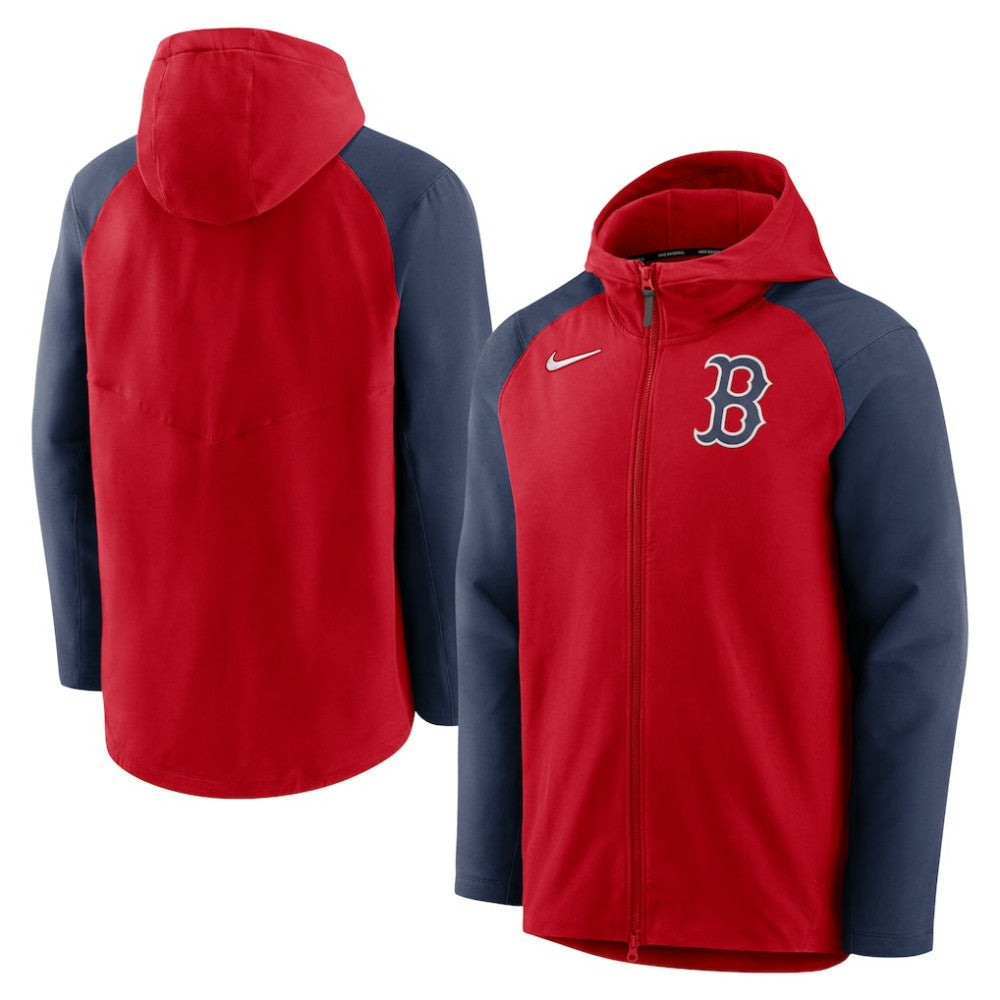 Boston Red Sox Nike Authentic Collection Performance Raglan Full-Zip Hoodie - Red/Navy - Nike Discount