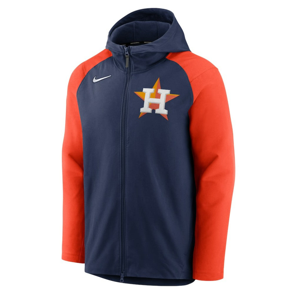 Houston Astros Nike Authentic Collection Performance Raglan Full-Zip Hoodie - Navy/Orange - Nike Online