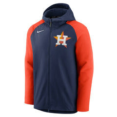 Houston Astros Nike Authentic Collection Performance Raglan Full-Zip Hoodie - Navy/Orange - Nike Online