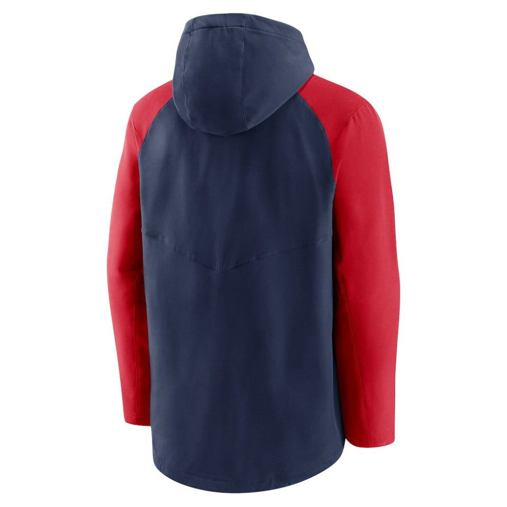 Atlanta Braves Nike Authentic Collection Performance Raglan Full-Zip Hoodie - Navy/Red - Nike Lifestyle