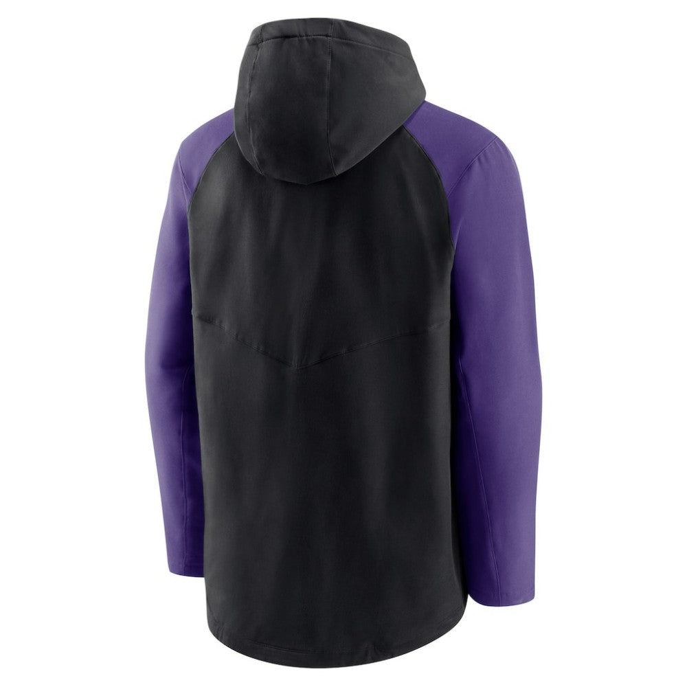 Colorado Rockies Nike Authentic Collection Performance Raglan Full-Zip Hoodie - Black/Purple - Nike Online