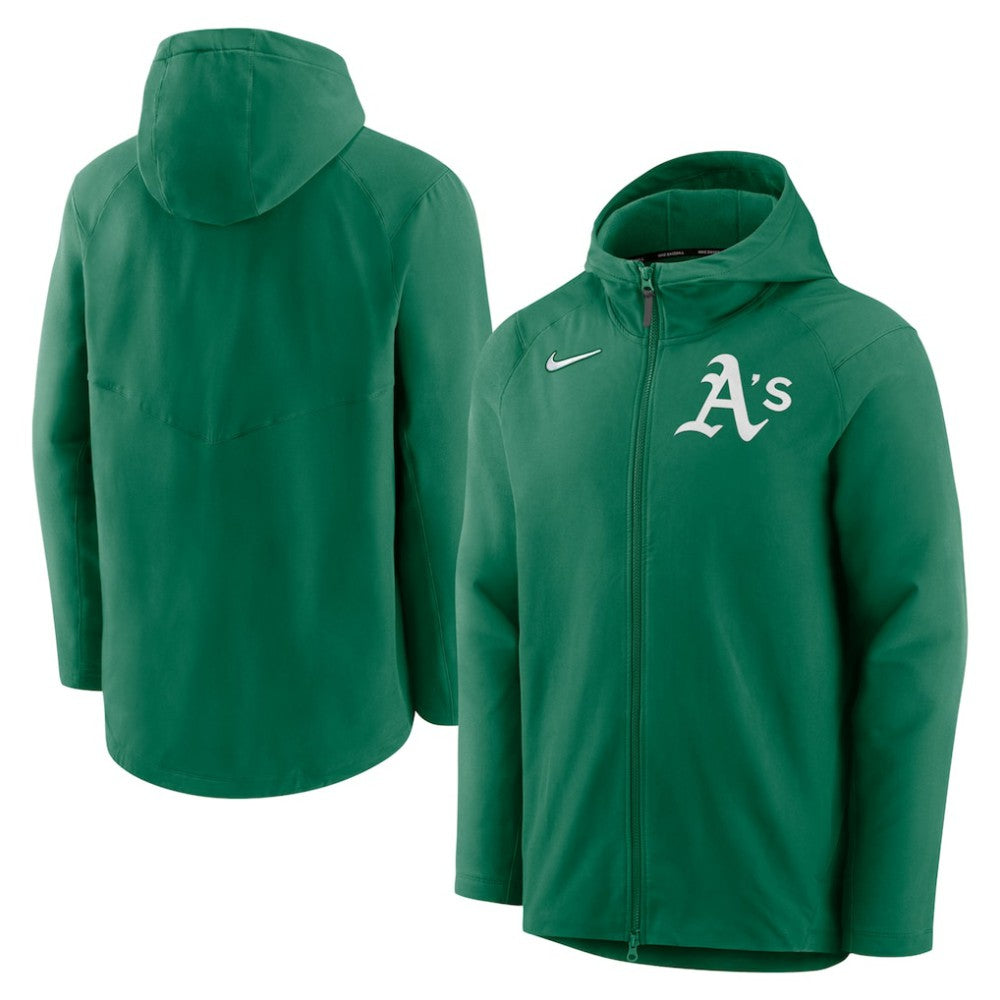 Athletics Nike Authentic Collection Performance Raglan Full-Zip Hoodie - Kelly Green - Nike Lifestyle