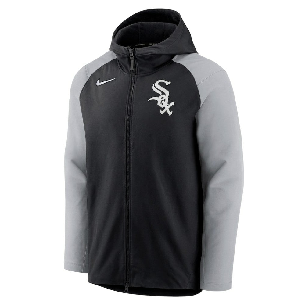 Chicago White Sox Nike Authentic Collection Performance Raglan Full-Zip Hoodie - Black/Gray - Nike Discount
