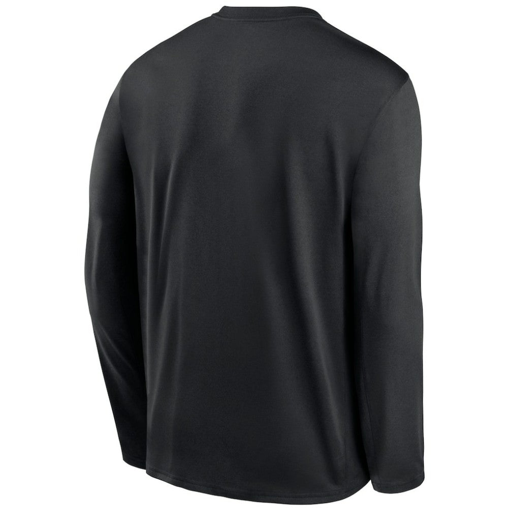 Miami Marlins Nike Authentic Collection Performance Long Sleeve T-Shirt - Black - Nike Sale