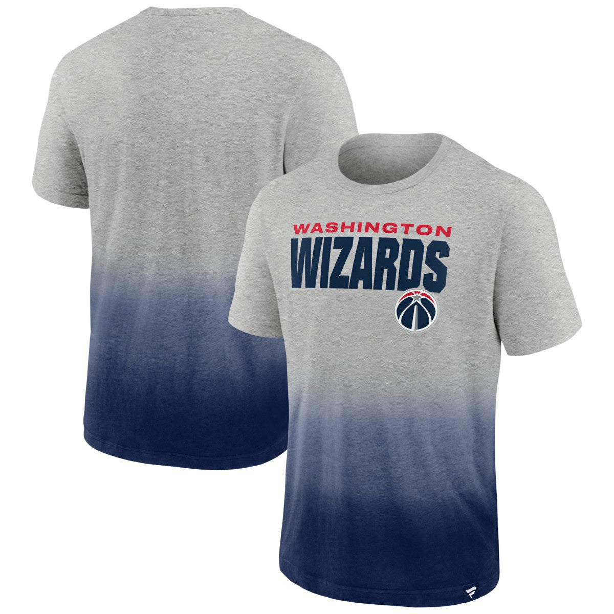 Washington Wizards Board Crasher Dip-Dye T-Shirt Heathered Gray/Navy | Fanatics for sale