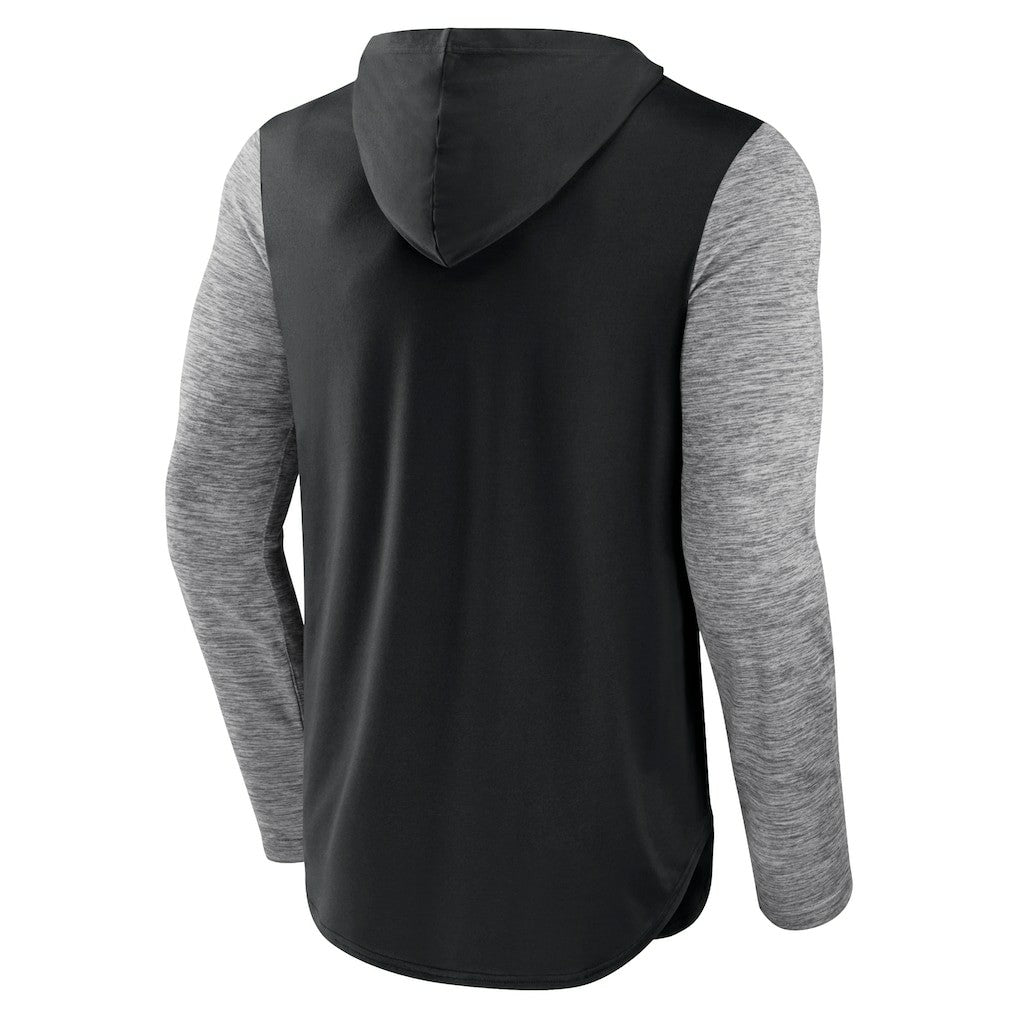Brooklyn Nets Deep Rotation Performance Pullover Hoodie Black/Heathered Charcoal | Fanatics for sale