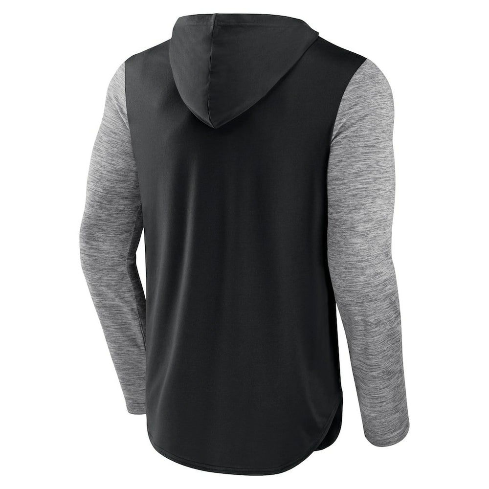 Brooklyn Nets Deep Rotation Performance Pullover Hoodie Black/Heathered Charcoal | Fanatics for sale