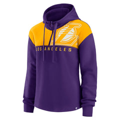 Los Angeles Lakers Women's Overslide Quarter-Zip Fleece Hoodie Purple | Fanatics Near Me
